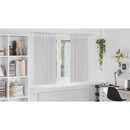 vidaXL Fekete Függöny Gyűrűkkel 2 pcs Halvány szürke 175 x 140 cm