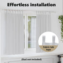 vidaXL Fekete Függöny Gyűrűkkel 2 pcs Halvány szürke 175 x 140 cm