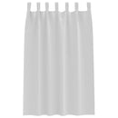 vidaXL Fekete Függöny Gyűrűkkel 2 pcs Halvány szürke 175 x 140 cm