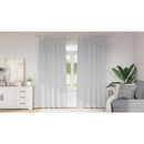 vidaXL Fekete Függöny Gyűrűkkel 2 pcs Halvány szürke 260 x 140 cm