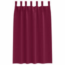vidaXL Fekete Függöny Gyűrűkkel 2 pcs Bordó 175 x 140 cm Poliészter