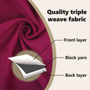 vidaXL Fekete Függöny Gyűrűkkel 2 pcs Bordó 225 x 140 cm Poliészter