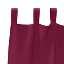 vidaXL Fekete Függöny Gyűrűkkel 2 pcs Bordó 245 x 140 cm Poliészter