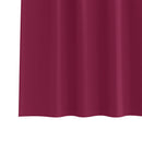 vidaXL Fekete Függöny Gyűrűkkel 2 pcs Bordó 245 x 140 cm Poliészter