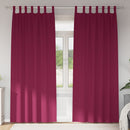 vidaXL Fekete Függöny Gyűrűkkel 2 pcs Bordó 260 x 140 cm Poliészter