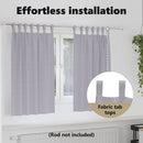 vidaXL Fekete Függöny Gyűrűkkel 2 pcs Fém Szürke 140 x 140 cm