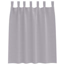 vidaXL Fekete Függöny Gyűrűkkel 2 pcs Fém Szürke 140 x 140 cm