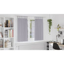 vidaXL Fekete Függöny Gyűrűkkel 2 pcs Fém Szürke 175 x 140 cm