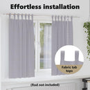 vidaXL Fekete Függöny Gyűrűkkel 2 pcs Fém Szürke 175 x 140 cm