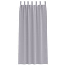 vidaXL Fekete Függöny Gyűrűkkel 2 pcs Fém Szürke 260 x 140 cm