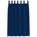 vidaXL Fekete Függöny Gyűrűkkel 2 pcs Sötét kék 175 x 140 cm