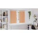 vidaXL Fekete Függöny Gyűrűkkel 2 pcs Világos Barna 140 x 140 cm