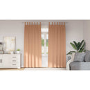 vidaXL Fekete Függöny Gyűrűkkel 2 pcs Világos Barna 245 x 140 cm