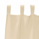 vidaXL Fekete Függöny Gyűrűkkel 2 pcs Krém 140 x 140 cm Poliészter