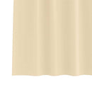 vidaXL Fekete Függöny Gyűrűkkel 2 pcs Krém 140 x 140 cm Poliészter