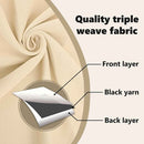 vidaXL Fekete Függöny Gyűrűkkel 2 pcs Krém 140 x 140 cm Poliészter
