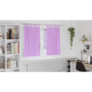 vidaXL Fekete Függöny Gyűrűkkel 2 pcs Lila 140 x 140 cm Poliészter