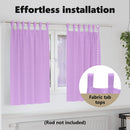 vidaXL Fekete Függöny Gyűrűkkel 2 pcs Lila 140 x 140 cm Poliészter