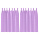 vidaXL Fekete Függöny Gyűrűkkel 2 pcs Lila 140 x 140 cm Poliészter