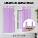 vidaXL Fekete Függöny Gyűrűkkel 2 pcs Lila 175 x 140 cm Poliészter