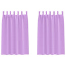 vidaXL Fekete Függöny Gyűrűkkel 2 pcs Lila 175 x 140 cm Poliészter