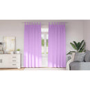 vidaXL Fekete Függöny Gyűrűkkel 2 pcs Lila 225 x 140 cm Poliészter