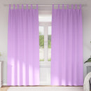 vidaXL Fekete Függöny Gyűrűkkel 2 pcs Lila 260 x 140 cm Poliészter