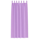 vidaXL Fekete Függöny Gyűrűkkel 2 pcs Lila 260 x 140 cm Poliészter