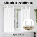 vidaXL Fekete Függöny Gyűrűkkel 2 pcs Tiszta Fehér 175 x 140 cm
