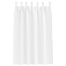 vidaXL Fekete Függöny Gyűrűkkel 2 pcs Tiszta Fehér 175 x 140 cm