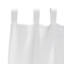 vidaXL Fekete Függöny Gyűrűkkel 2 pcs Tiszta Fehér 260 x 140 cm