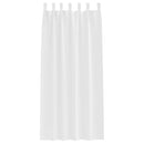 vidaXL Fekete Függöny Gyűrűkkel 2 pcs Tiszta Fehér 260 x 140 cm
