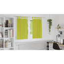 vidaXL Fekete Függöny Gyűrűkkel 2 pcs Zöld 140 x 140 cm Poliészter