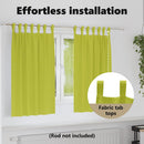 vidaXL Fekete Függöny Gyűrűkkel 2 pcs Zöld 140 x 140 cm Poliészter