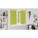 vidaXL Fekete Függöny Gyűrűkkel 2 pcs Zöld 175 x 140 cm Poliészter