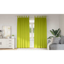 vidaXL Fekete Függöny Gyűrűkkel 2 pcs Zöld 225 x 140 cm Poliészter