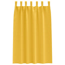 vidaXL Fekete Függöny Gyűrűkkel 2 pcs Mustár sárga 175 x 140 cm