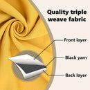 vidaXL Fekete Függöny Gyűrűkkel 2 pcs Mustár sárga 225 x 140 cm