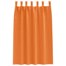 vidaXL Fekete Függöny Gyűrűkkel 2 pcs Élénk narancs 175 x 140 cm