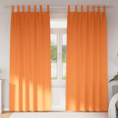 vidaXL Fekete Függöny Gyűrűkkel 2 pcs Élénk narancs 225 x 140 cm