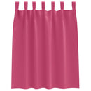 vidaXL Fekete Függöny Gyűrűkkel 2 pcs Élénk rózsaszín 140 x 140 cm