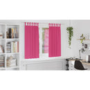 vidaXL Fekete Függöny Gyűrűkkel 2 pcs Élénk rózsaszín 175 x 140 cm