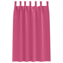 vidaXL Fekete Függöny Gyűrűkkel 2 pcs Élénk rózsaszín 175 x 140 cm