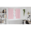 vidaXL Fekete Függöny Gyűrűkkel 2 pcs Babarózsaszín 140 x 140 cm