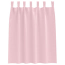 vidaXL Fekete Függöny Gyűrűkkel 2 pcs Babarózsaszín 140 x 140 cm