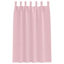 vidaXL Fekete Függöny Gyűrűkkel 2 pcs Babarózsaszín 175 x 140 cm
