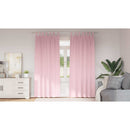 vidaXL Fekete Függöny Gyűrűkkel 2 pcs Babarózsaszín 260 x 140 cm
