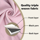 vidaXL Fekete Függöny Gyűrűkkel 2 pcs Babarózsaszín 260 x 140 cm