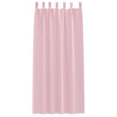 vidaXL Fekete Függöny Gyűrűkkel 2 pcs Babarózsaszín 260 x 140 cm