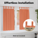 vidaXL Fekete Függöny Gyűrűkkel 2 pcs Terrakotta 140 x 140 cm